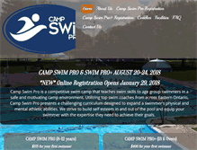 Tablet Screenshot of campswimpro.com